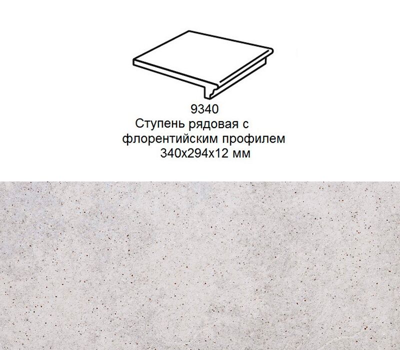 Ступень рядовая Stroher 9340 Keraplatte Roccia флорентинер 837 marmos 340x294x12мм 4шт/уп купить в Санкт-Петербурге