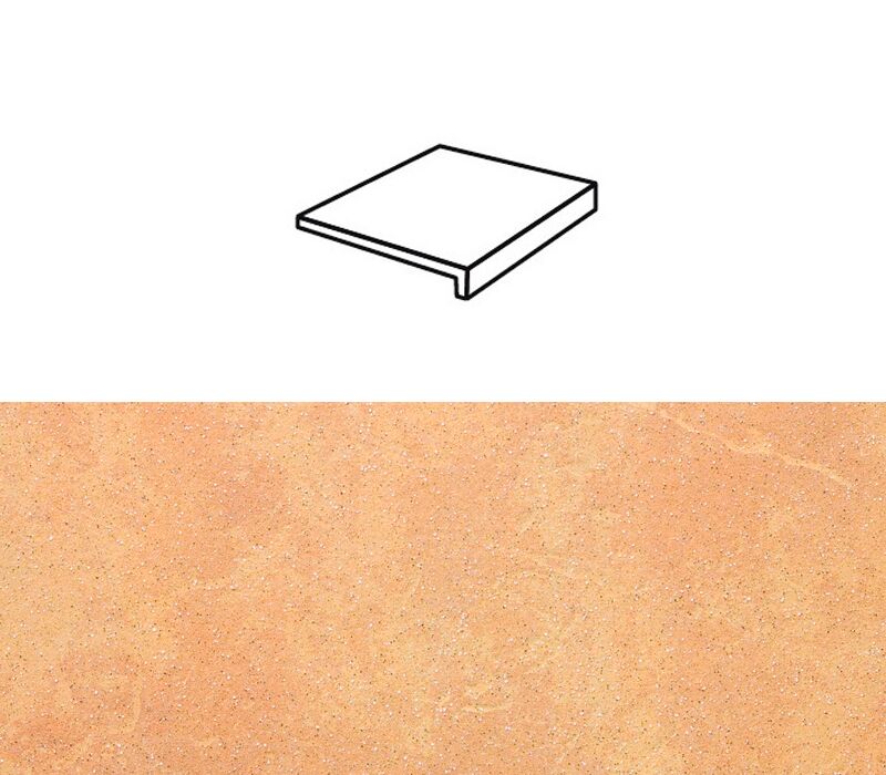 Ступень рядовая Stroher 4816 Keraplatte Roccia прямой угол 834 giallo 240x175x52x10мм 6шт/уп купить в Санкт-Петербурге