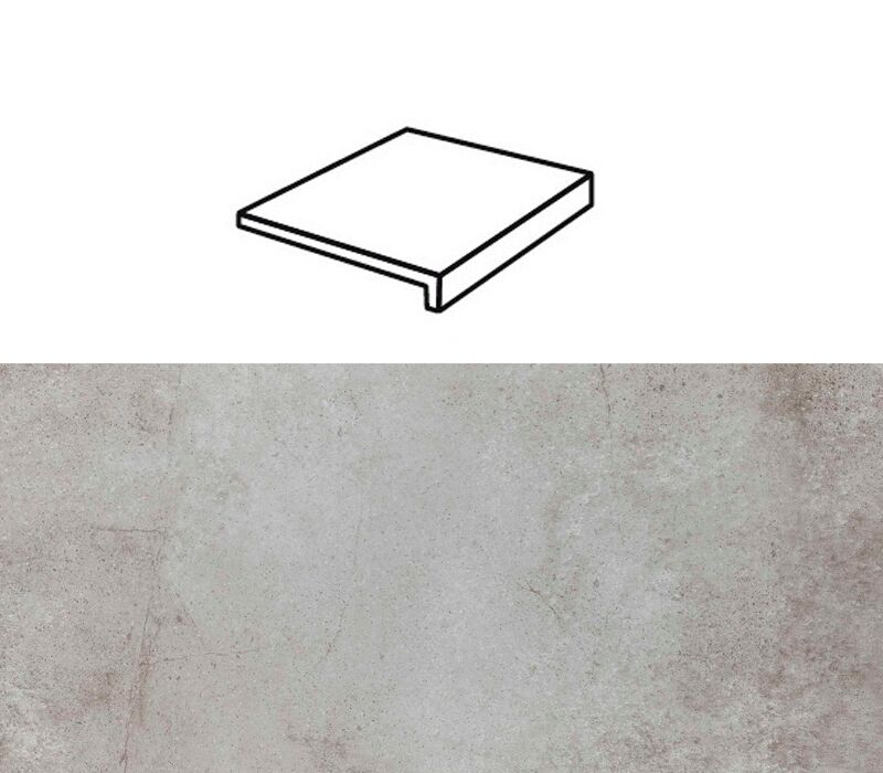 Ступень рядовая Stroher 4815 Keraplatte Aera прямой угол 705 betone 294x175x52x10мм 6шт/уп купить в Санкт-Петербурге