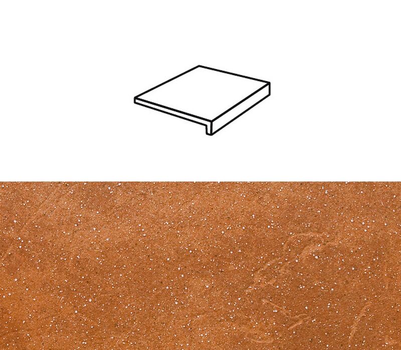 Ступень рядовая Stroher 4816 Keraplatte Roccia прямой угол 839 ferro 240x175x52x10мм 6шт/уп купить в Санкт-Петербурге