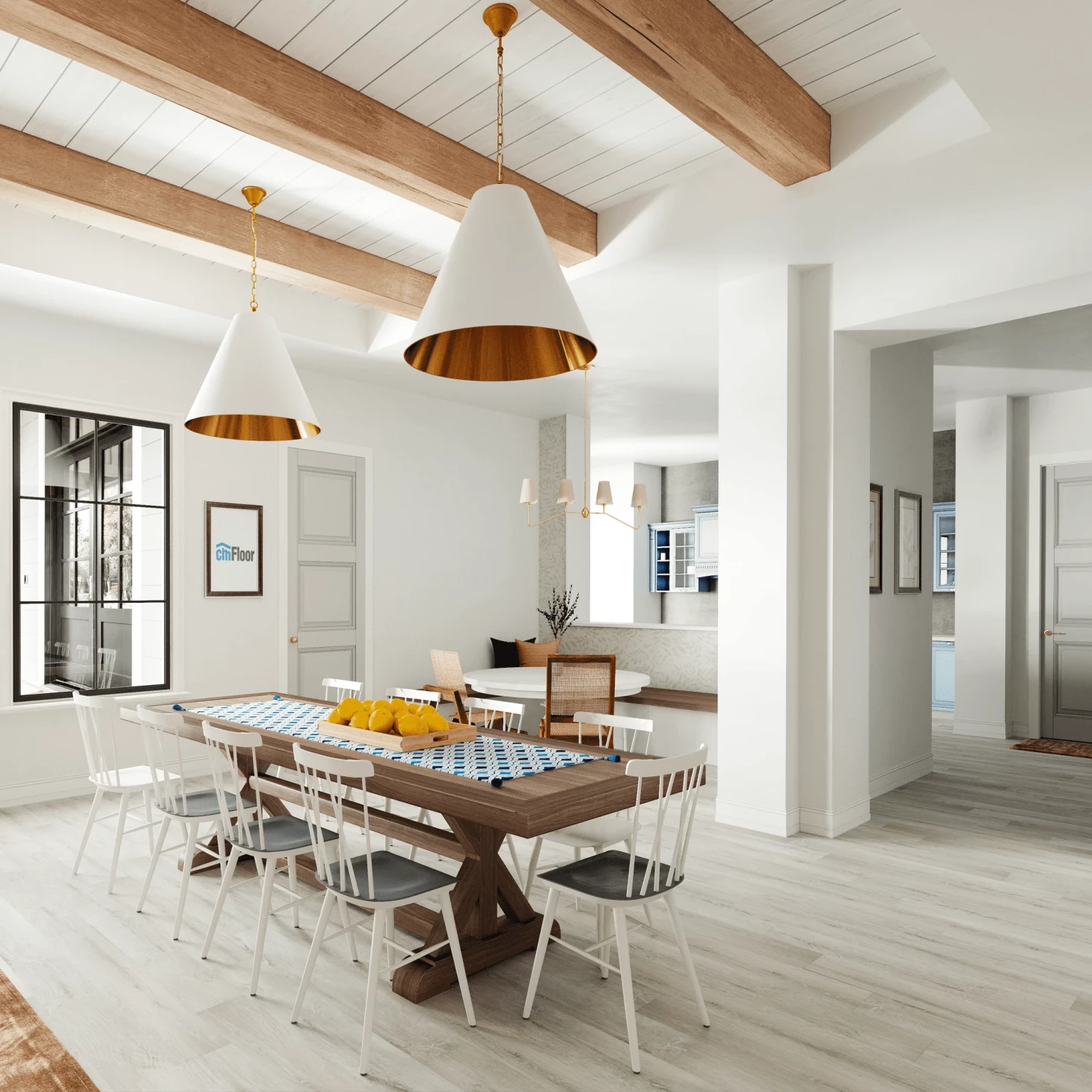 SPC-ламинат ScandiWood 05 Дуб Ледяной  тисн. в рег.1220х180мм IXPE 8шт/уп/1.76м2 CM Floor купить в Санкт-Петербурге