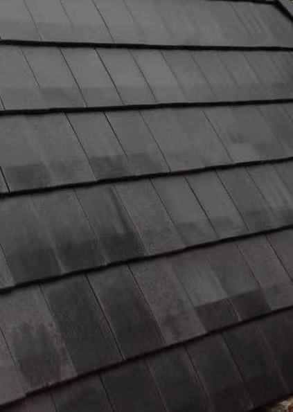 Плоская керамическая черепица цвет Глубокий черный купить в Санкт-Петербурге