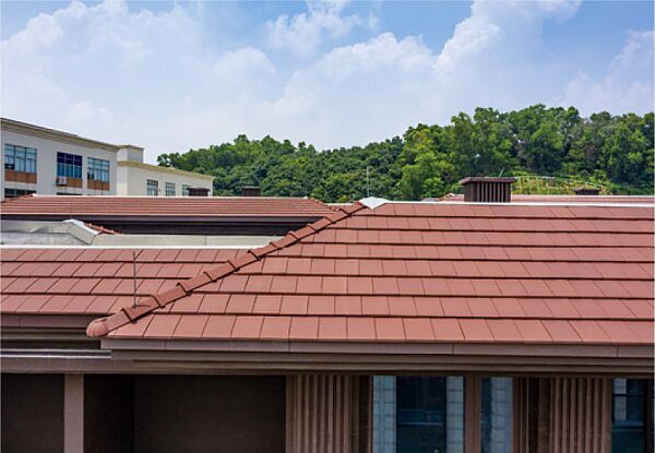 Плоская керамическая черепица цвет Вишня купить в Санкт-Петербурге