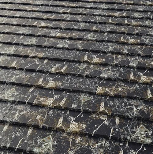 FLAT 5-XL Рядовая черепица Roma dark (покрытие под мрамор) Tejas Borja купить в Санкт-Петербурге