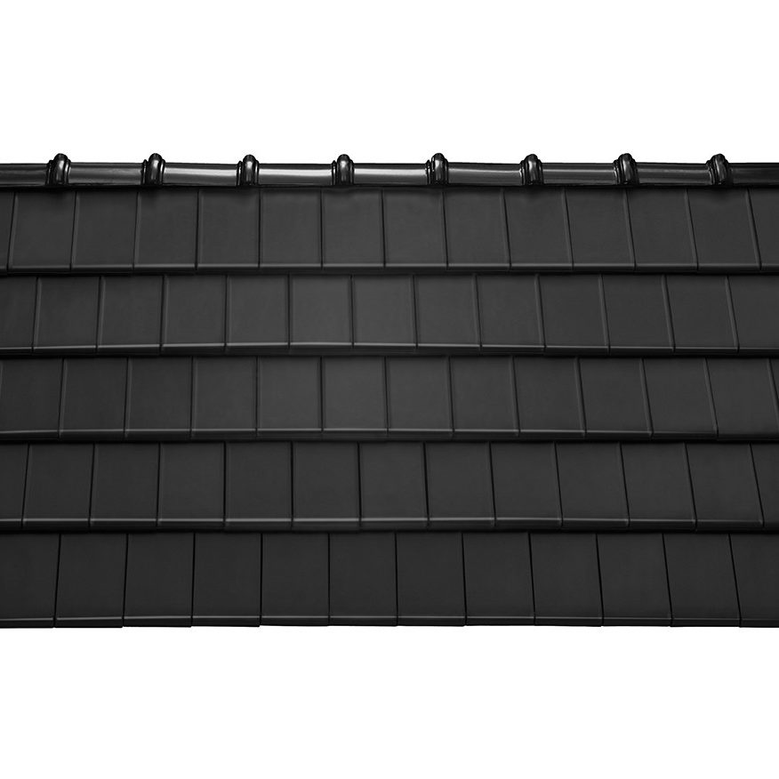 Planoton (Figaro) Рядовая черепица Глазурь Амадеус Черный Tondach купить в Санкт-Петербурге