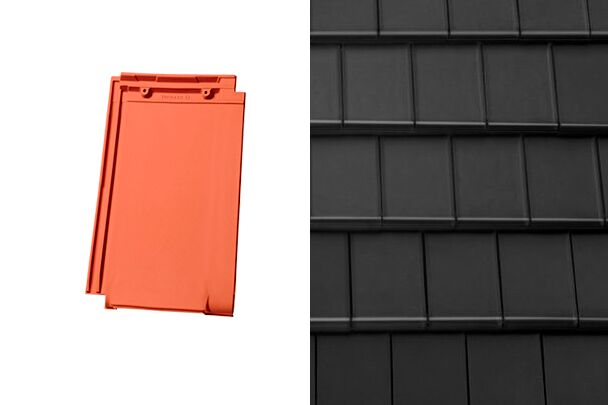 Planoton (Figaro) Вентиляционная черепица Глазурь Амадеус Черный Tondach купить в Санкт-Петербурге