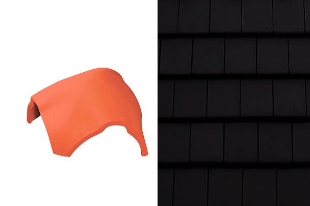 Planoton (Figaro) Вальмовая Y-образная черепица Графен ангоб Tondach купить в Санкт-Петербурге