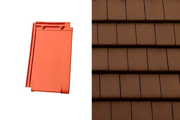 Planoton (Figaro) Вентиляционная черепица Коричневый ангоб Tondach купить в Санкт-Петербурге