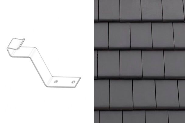 Planoton (Figaro) Клямер конька №6 Антрацит ангоб Tondach купить в Санкт-Петербурге