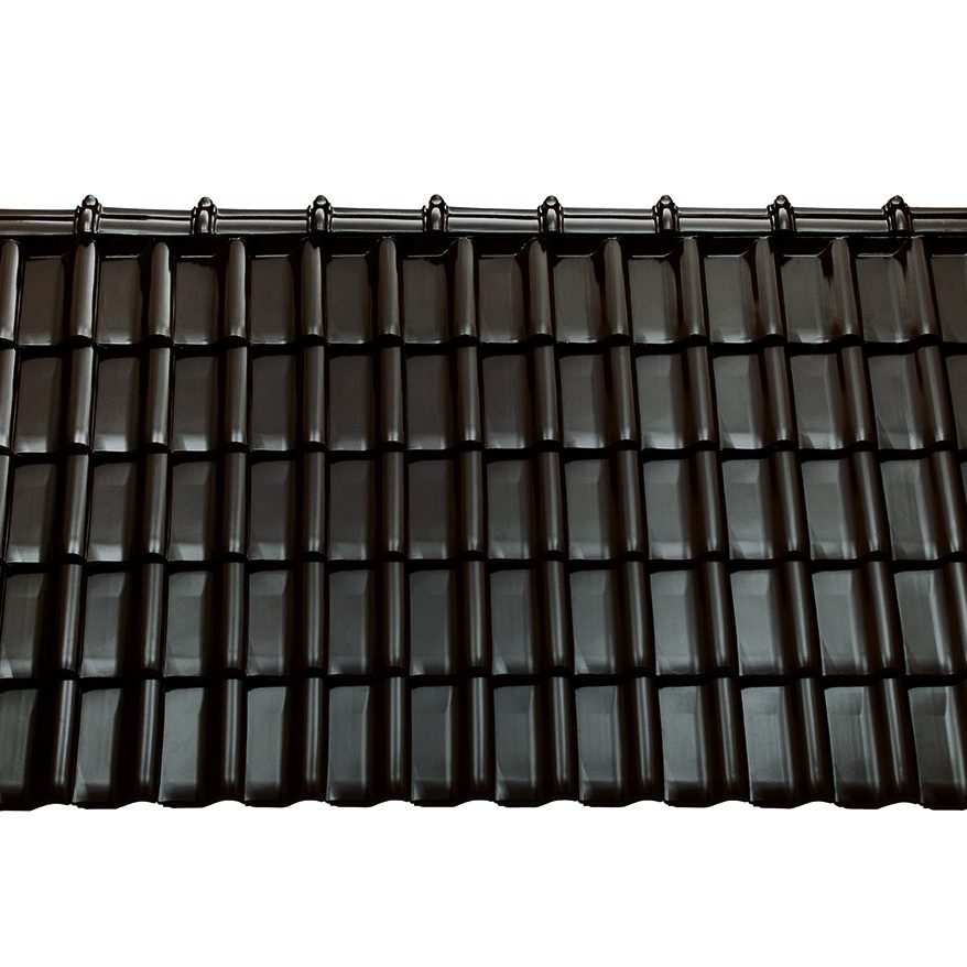 Sensaton (Samba) Рядовая черепица Глазурь Амадеус Черный Tondach купить в Санкт-Петербурге