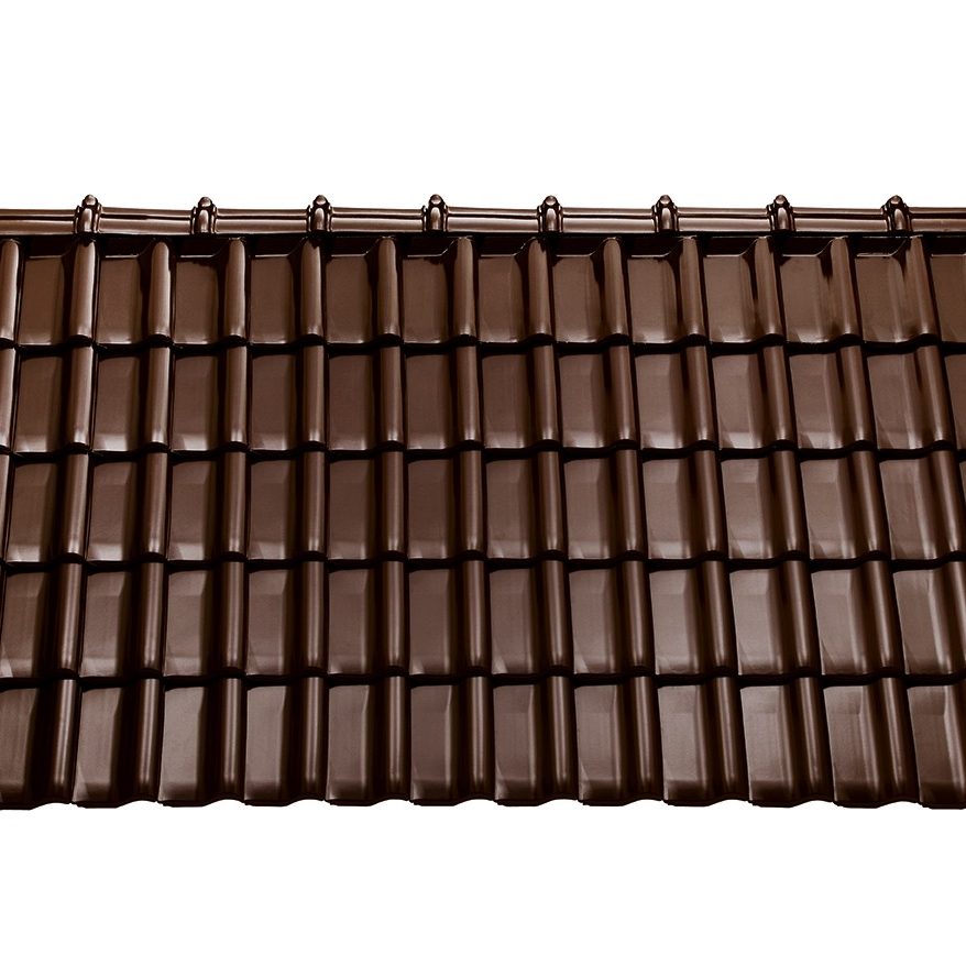 Sensaton (Samba) Рядовая черепица Глазурь Амадеус Коричневый Tondach купить в Санкт-Петербурге