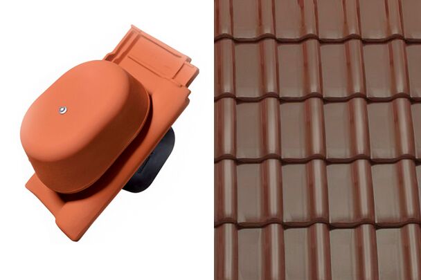 Sensaton (Samba) Вентиляционный комплект TONDACH Коричневый ангоб Tondach купить в Санкт-Петербурге