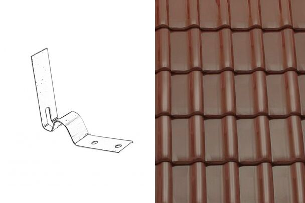 Sensaton (Samba) Кляммер конька №2 Коричневый ангоб Tondach купить в Санкт-Петербурге