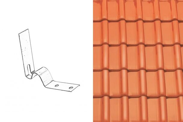 Sensaton (Samba) Кляммер конька №2 Натуральный красный Tondach купить в Санкт-Петербурге