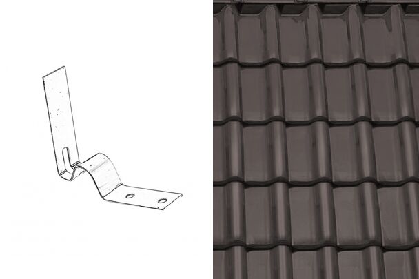 Sensaton (Samba) Кляммер конька №2 Антрацит ангоб Tondach купить в Санкт-Петербурге
