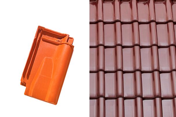 Sensaton (Samba) Вентиляционная черепица Глазурь Амадеус вишневый Tondach купить в Санкт-Петербурге