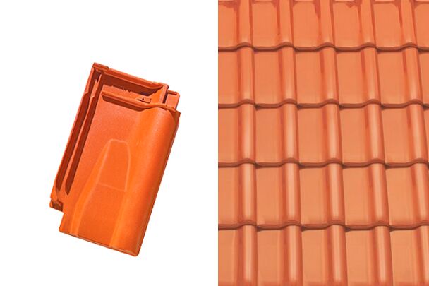 Sensaton (Samba) Вентиляционная черепица Натуральный красный Tondach купить в Санкт-Петербурге