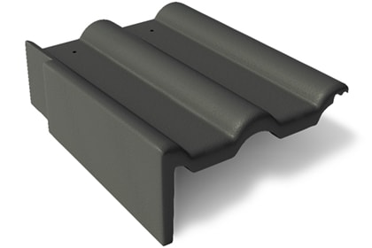 Франкфуртская Боковая цементно-песчаная черепица левая купить в Санкт-Петербурге