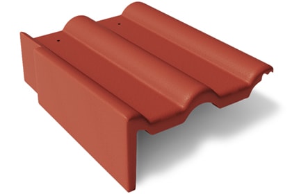 Франкфуртская Боковая цементно-песчаная черепица левая купить в Санкт-Петербурге
