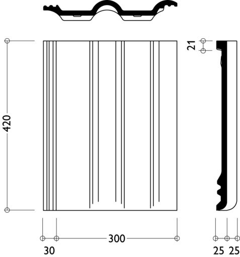 Франкфуртская Рядовая черепица Коричневый купить в Санкт-Петербурге