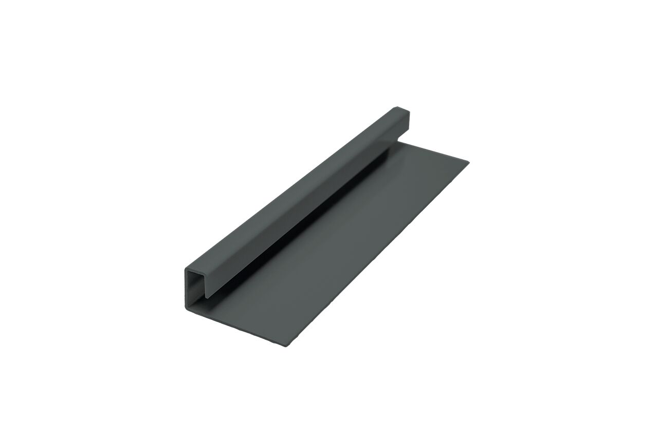 FIBRA PLANK Профиль J завершающий алюминиевый 46.2х22х3000мм матовый окрашенный купить в Санкт-Петербурге