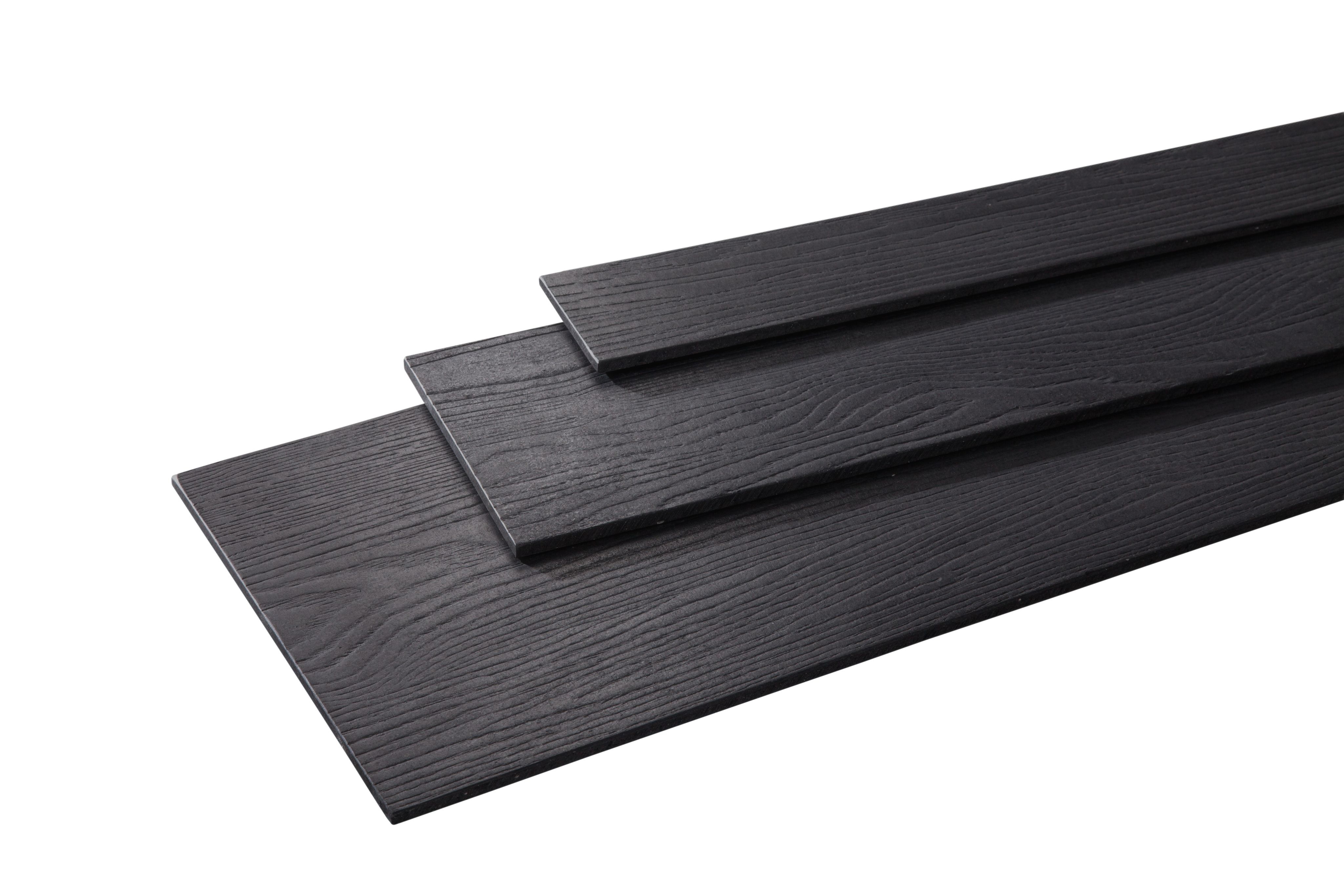 Фиброцементный сайдинг с текстурой Сибирская лиственница ДФТ 3000х190х8 колор ГРАФИТ купить в Санкт-Петербурге