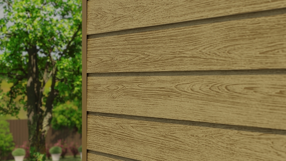 CLADBOARD Фиброцементный сайдинг Дерево 192х3050х7,5мм 0.59м2/шт SD 20 купить в Санкт-Петербурге