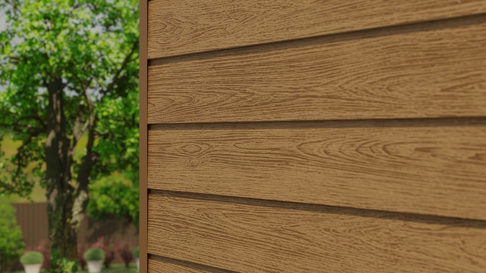 CLADBOARD Фиброцементный сайдинг Дерево 192х3050х7,5мм 0.59м2/шт SD 22 купить в Санкт-Петербурге