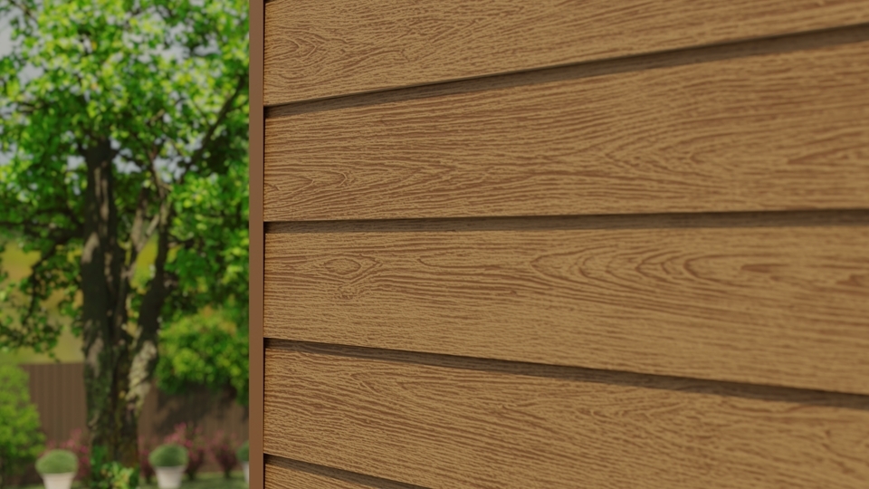 CLADBOARD Фиброцементный сайдинг Дерево 192х3050х7,5мм 0.59м2/шт SD 25 купить в Санкт-Петербурге