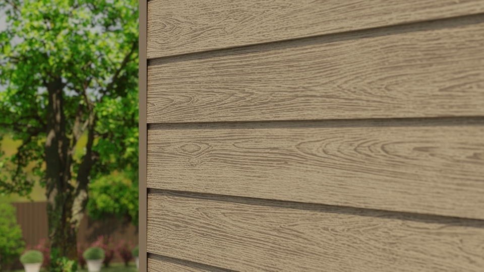 CLADBOARD Фиброцементный сайдинг Дерево 192х3050х7,5мм 0.59м2/шт SD 10 купить в Санкт-Петербурге