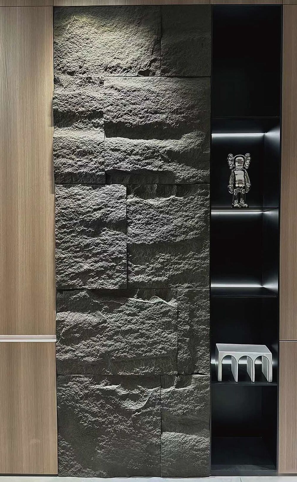 Mosaic Stone Панель полиуретановая под камень 1200х600х10-15мм 0.72м2 вулкан черный 25шт/упак купить в Санкт-Петербурге