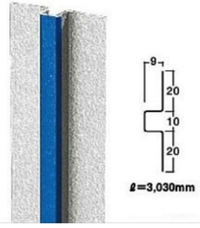 Планка металлическая вертикального шва оцинк. HJ-100 TORAY купить в Санкт-Петербурге