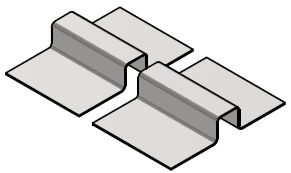Планка разделительная вертикального шва 16 мм оцинк. окраш. RAL 3м TORAY купить в Санкт-Петербурге