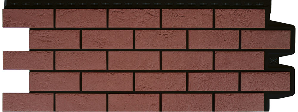 Панель Grand Line Состаренный кирпич Design Plus с черным швом купить в Санкт-Петербурге