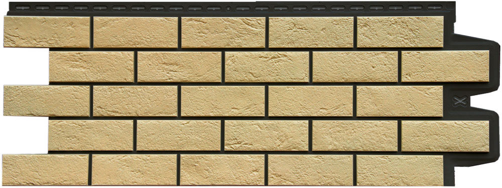 Панель Grand Line Состаренный кирпич Design Plus с черным швом купить в Санкт-Петербурге
