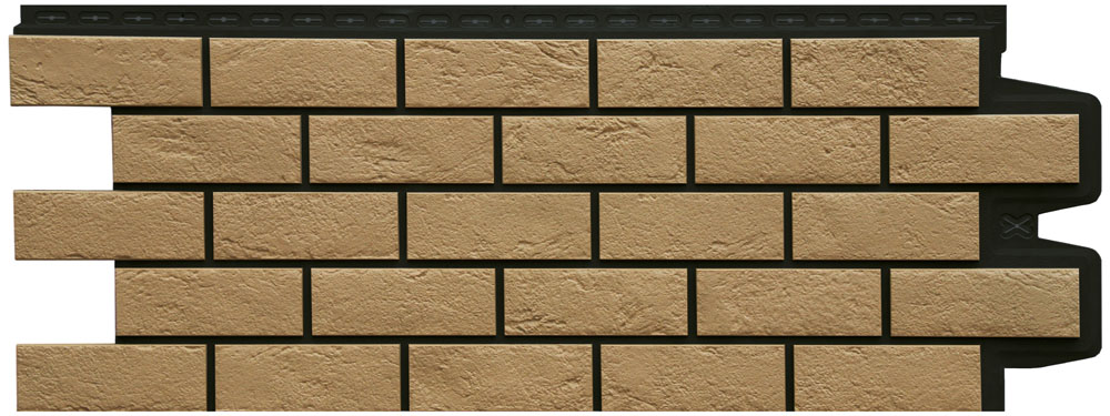 Панель Grand Line Состаренный кирпич Design Plus с черным швом купить в Санкт-Петербурге