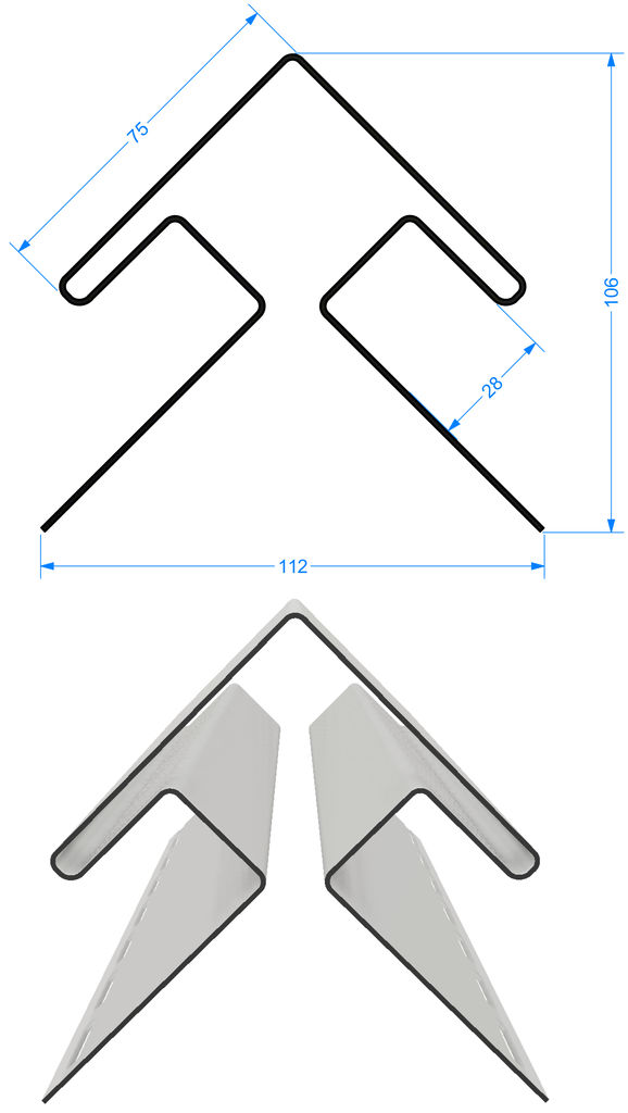 Угол внешний 75/30мм купить в Санкт-Петербурге