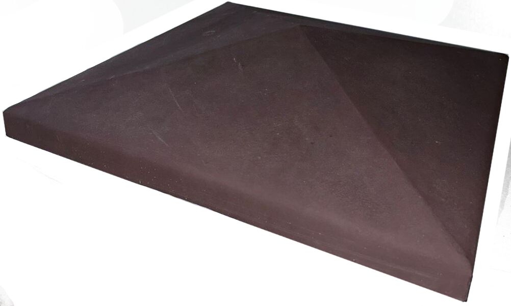 БЕТ-А Оголовник столбовой 380х380х70мм 8017 (коричневый) 48шт/пд купить в Санкт-Петербурге