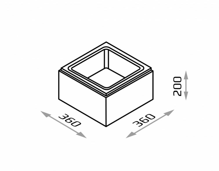 Камень заборный столбовой ROMA CLASSIC (BRDM) 36х36х20см Joniec купить в Санкт-Петербурге