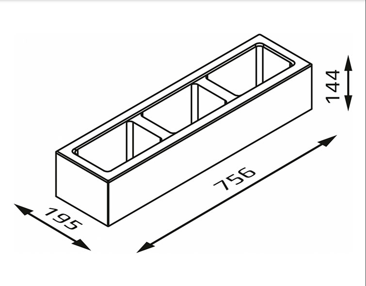 Камень заборный пролетный ROMA NOVA (RN19) 75,6х19,5х14,4см Joniec купить в Санкт-Петербурге