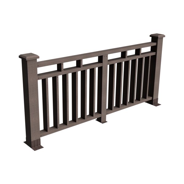 GRINDERDECO Ограждение Европа v.2 шлифованный {длины по спецификации} купить в Санкт-Петербурге