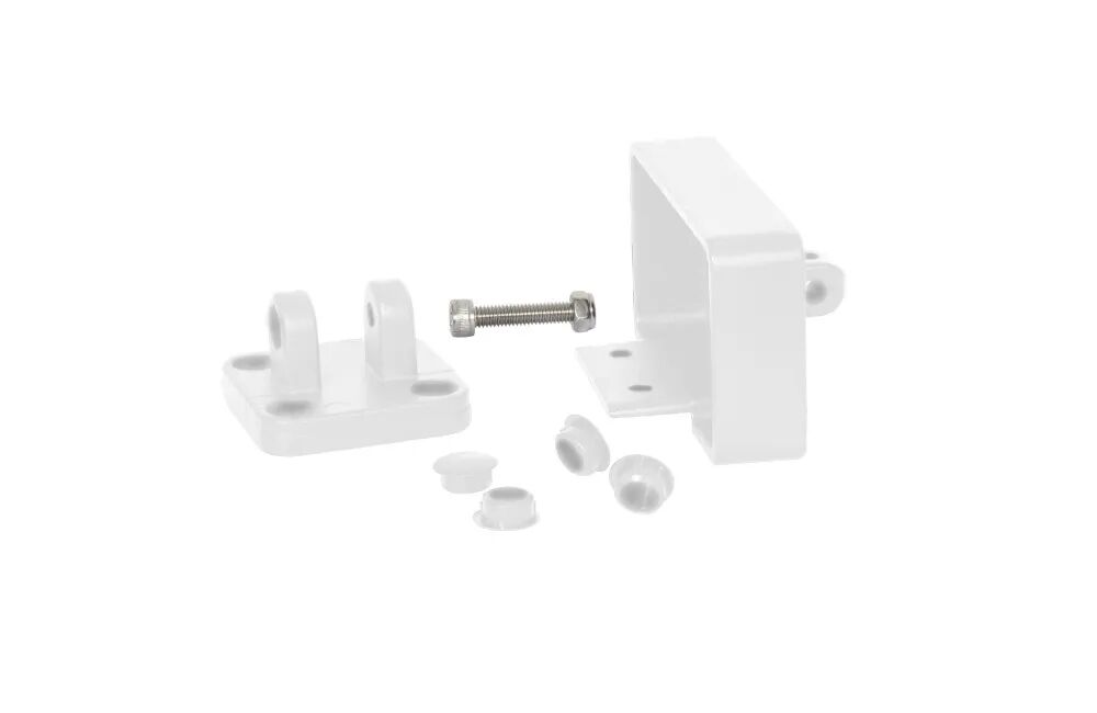 Крепление для поручня ПОВОРОТНОЕ 48х78х85мм PG NUSADUA алюминий белый купить в Санкт-Петербурге