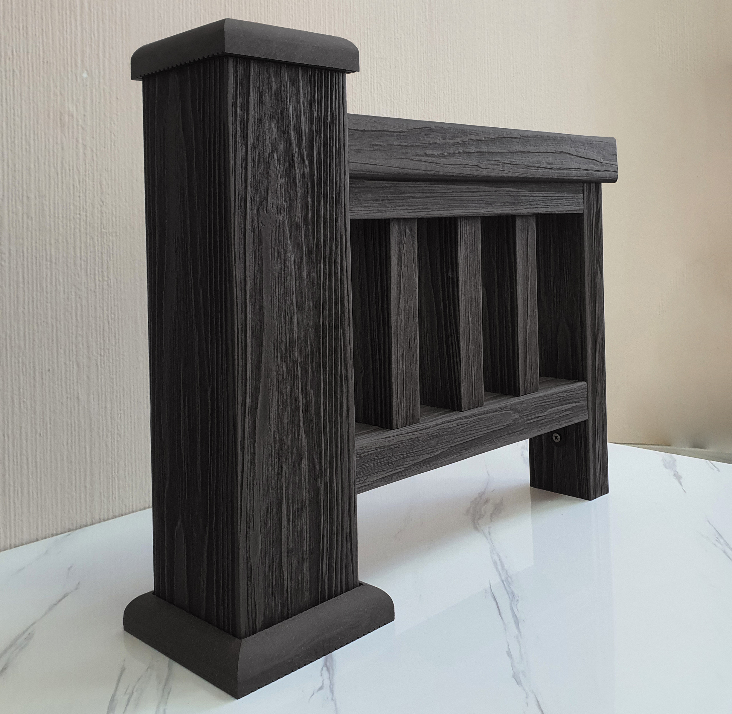 Перила ТЕРРАпол 3D Черное Дерево 84х43х2400мм купить в Санкт-Петербурге