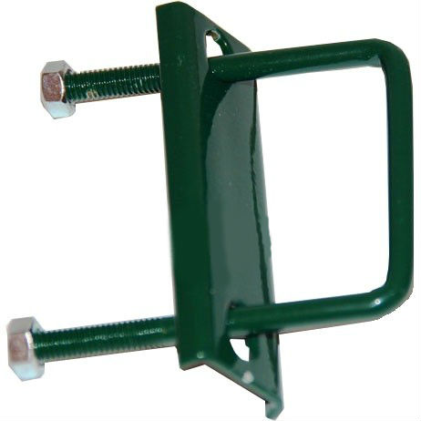 Хомут оцинкованный для столба 60*60 ППК RAL 6005 (зеленый) Ювента купить в Санкт-Петербурге