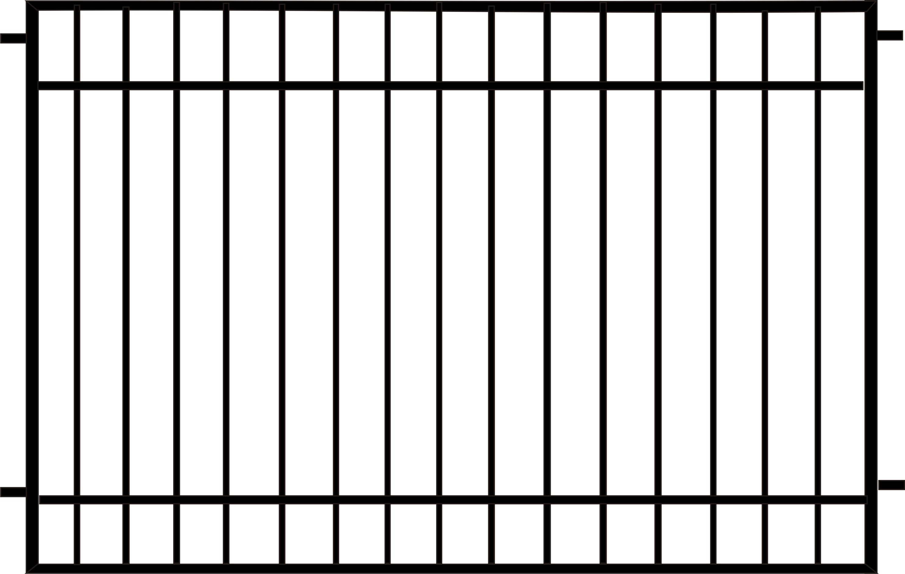 Секция заборного ограждения Стандарт  2500 х 2000 мм  купить в Санкт-Петербурге