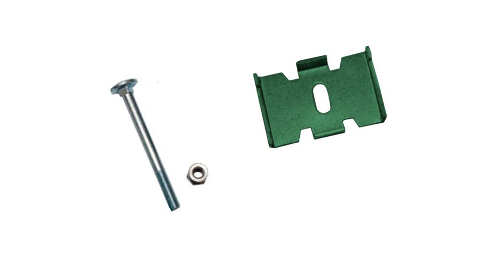 Крепление 3D секции Гиттер/сетки ПАУК тип1 с болтом и антиванд. гайкой 6005 (темно-зеленый) 3шт купить в Санкт-Петербурге