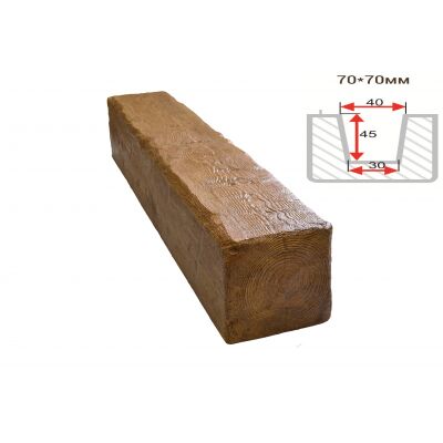 Балка декоративная "Рустик" 70х70мм 1000мм Арнодекор купить в Санкт-Петербурге