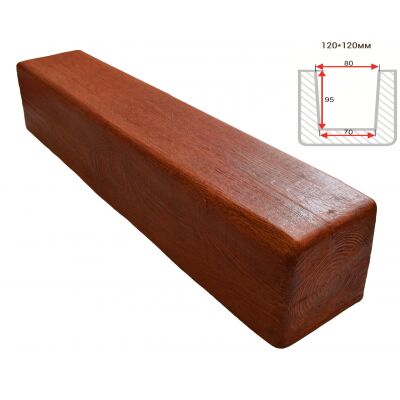 Балка декоративная "Модерн" 120х120мм 1000мм Арнодекор купить в Санкт-Петербурге