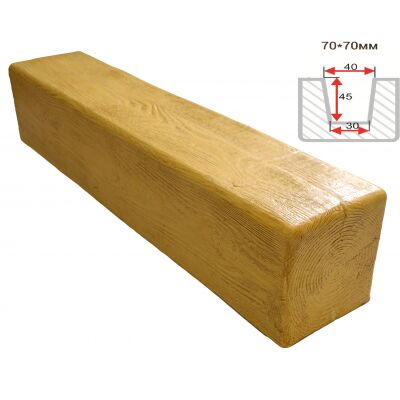 Балка декоративная "Модерн" 70х70мм 1000мм Арнодекор купить в Санкт-Петербурге