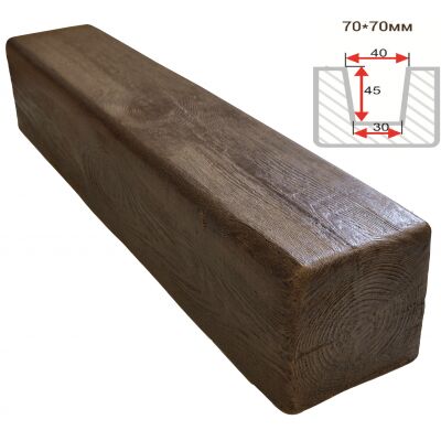 Балка декоративная "Модерн" 70х70мм 1000мм Арнодекор купить в Санкт-Петербурге